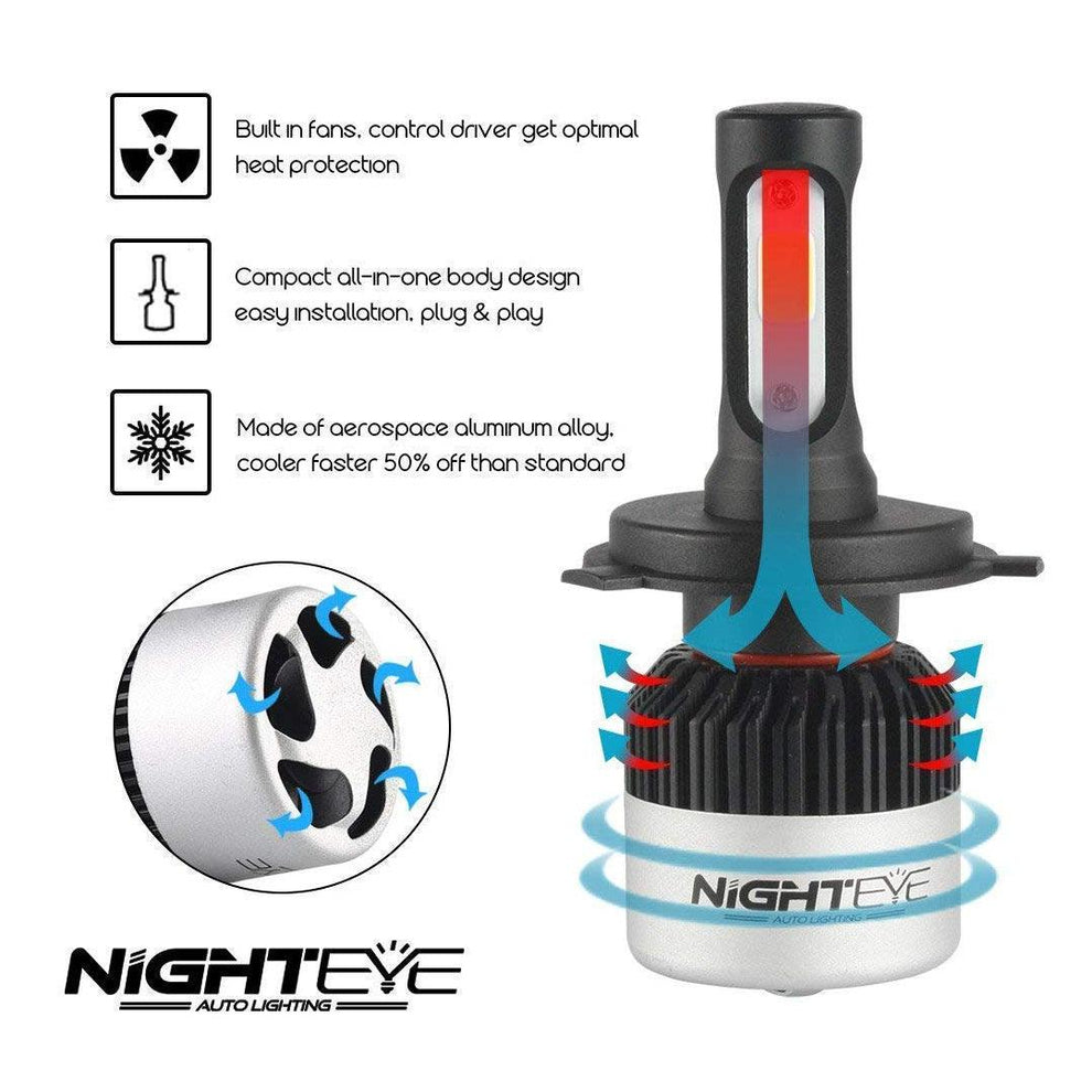 Globe Moto Nighteye H4 Headlight Bulb For All Bikes