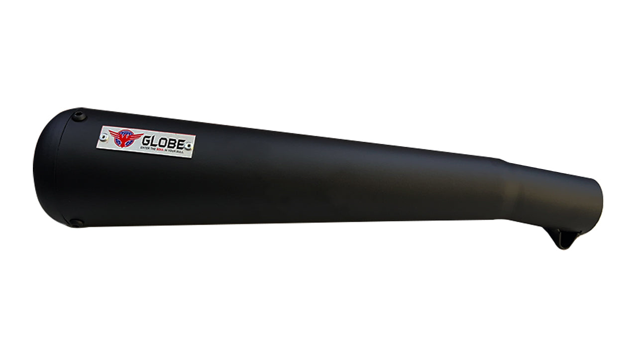 Globe Exhaust Torpedo Black For Hunter 350