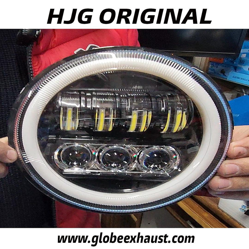 Globe Moto HJG 7 Lens Full Ring Headlight For Jawa