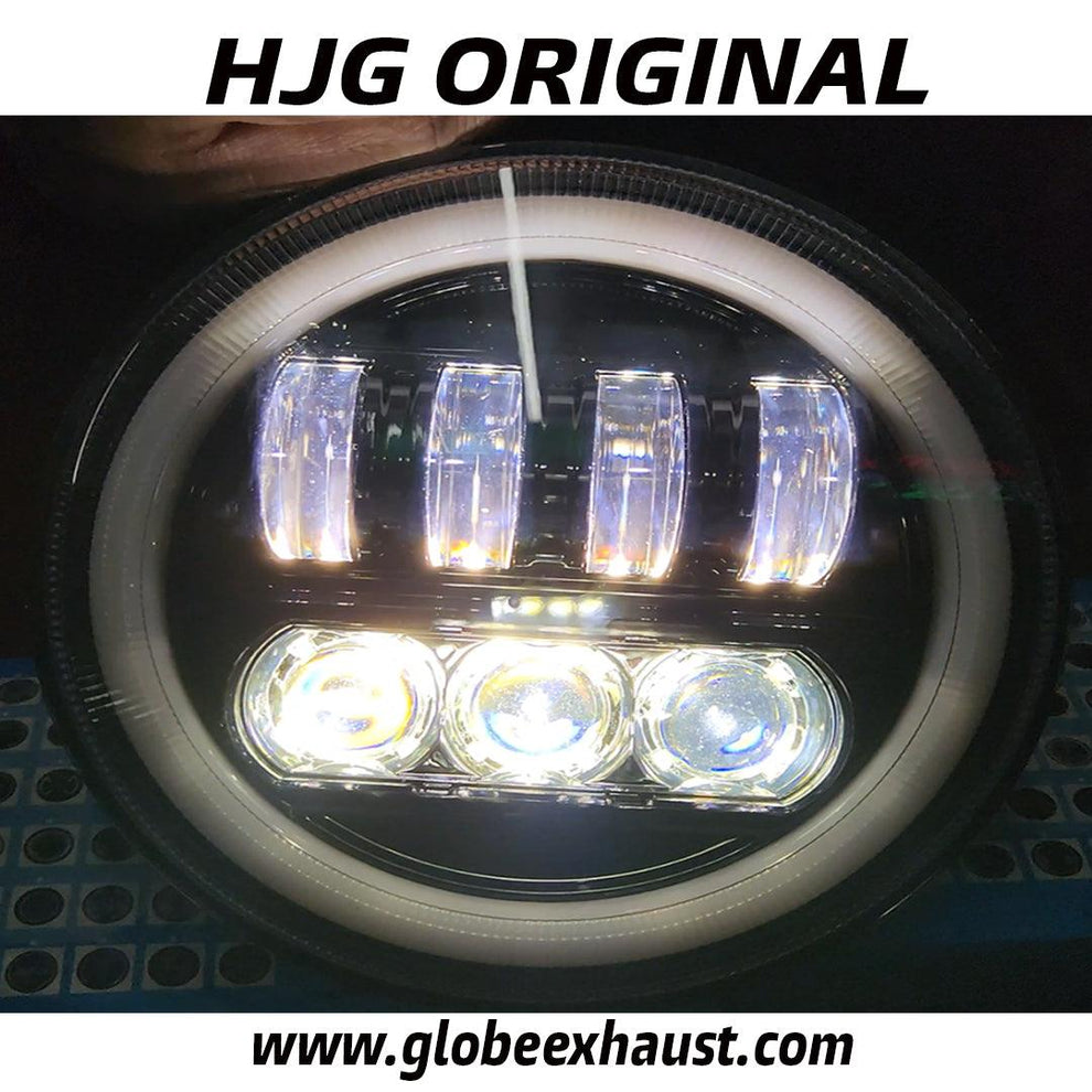 Globe Moto HJG 7 Lens Full Ring Headlight For Jawa