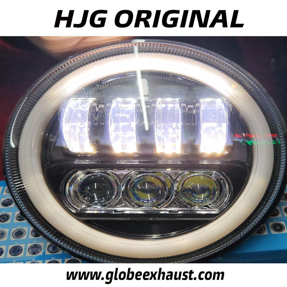 Globe Moto HJG 7 Lens Full Ring Headlight For Jawa