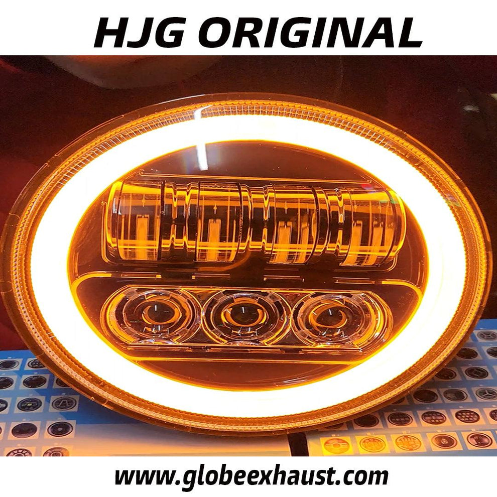 Globe Moto HJG 7 Lens Full Ring Headlight For Jawa