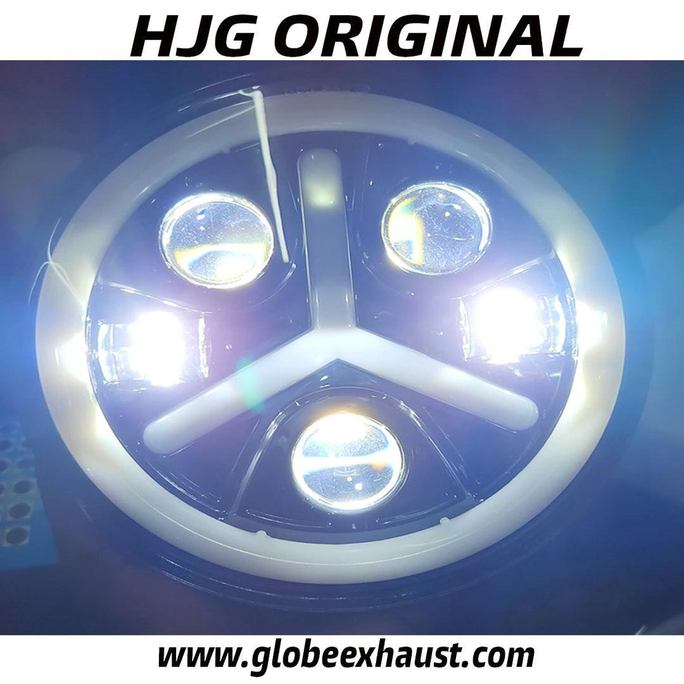 Globe Moto HJG 5 Lens Mercedes Headlight 7 Inch