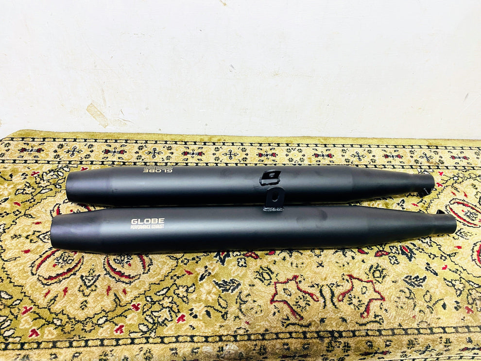 Globe Exhaust Harley Shooter Black For Jawa