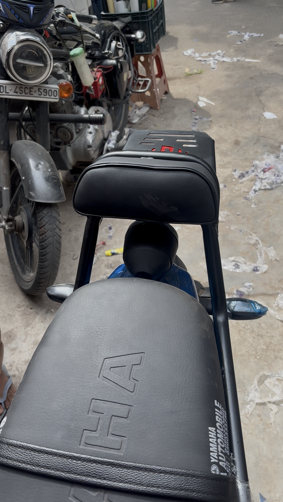 Yamaha XSR 155 Top Rack with Backrest | Rear Luggage Carrier Rack