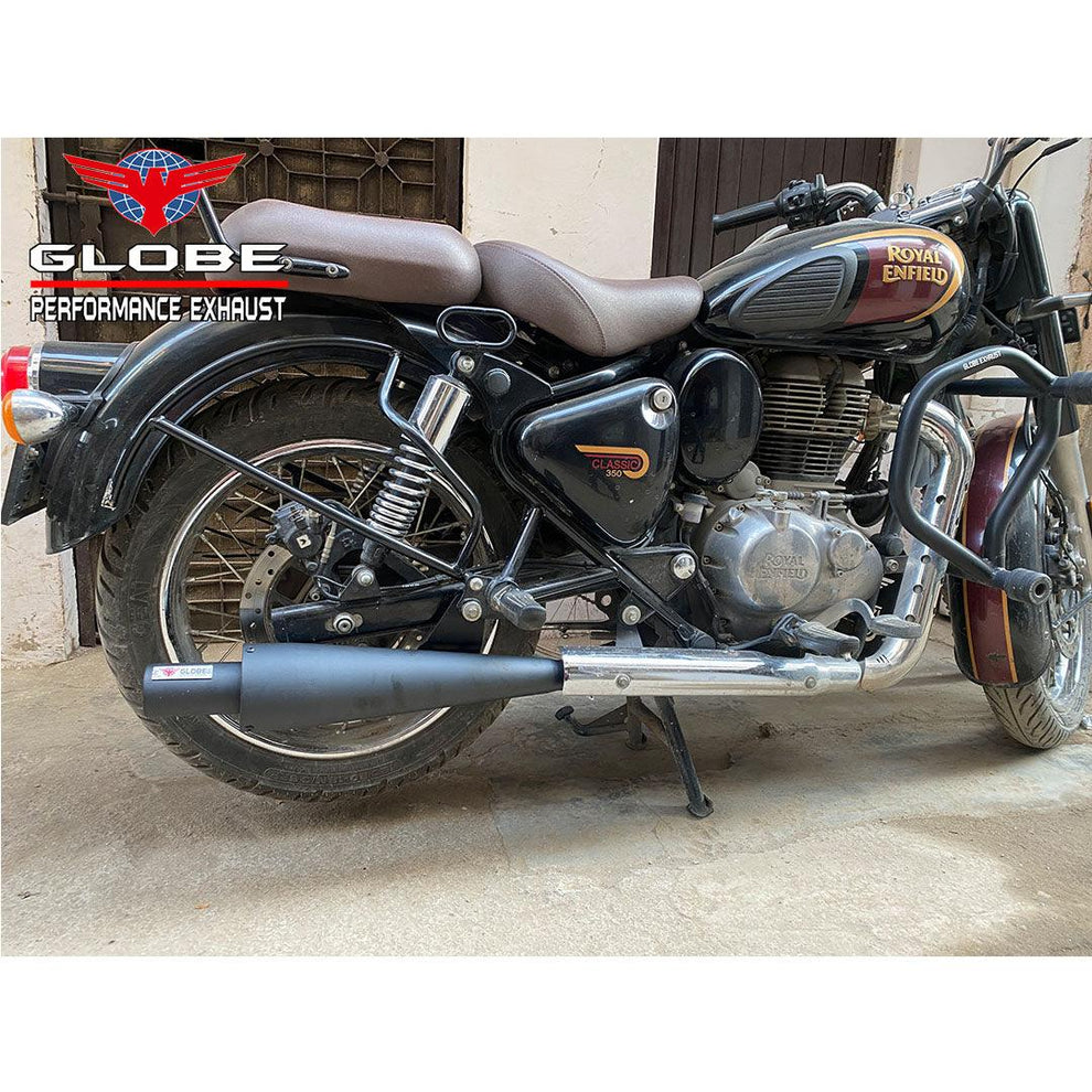 Globe Exhaust Wildboar Black For New Classic Reborn & New Standard