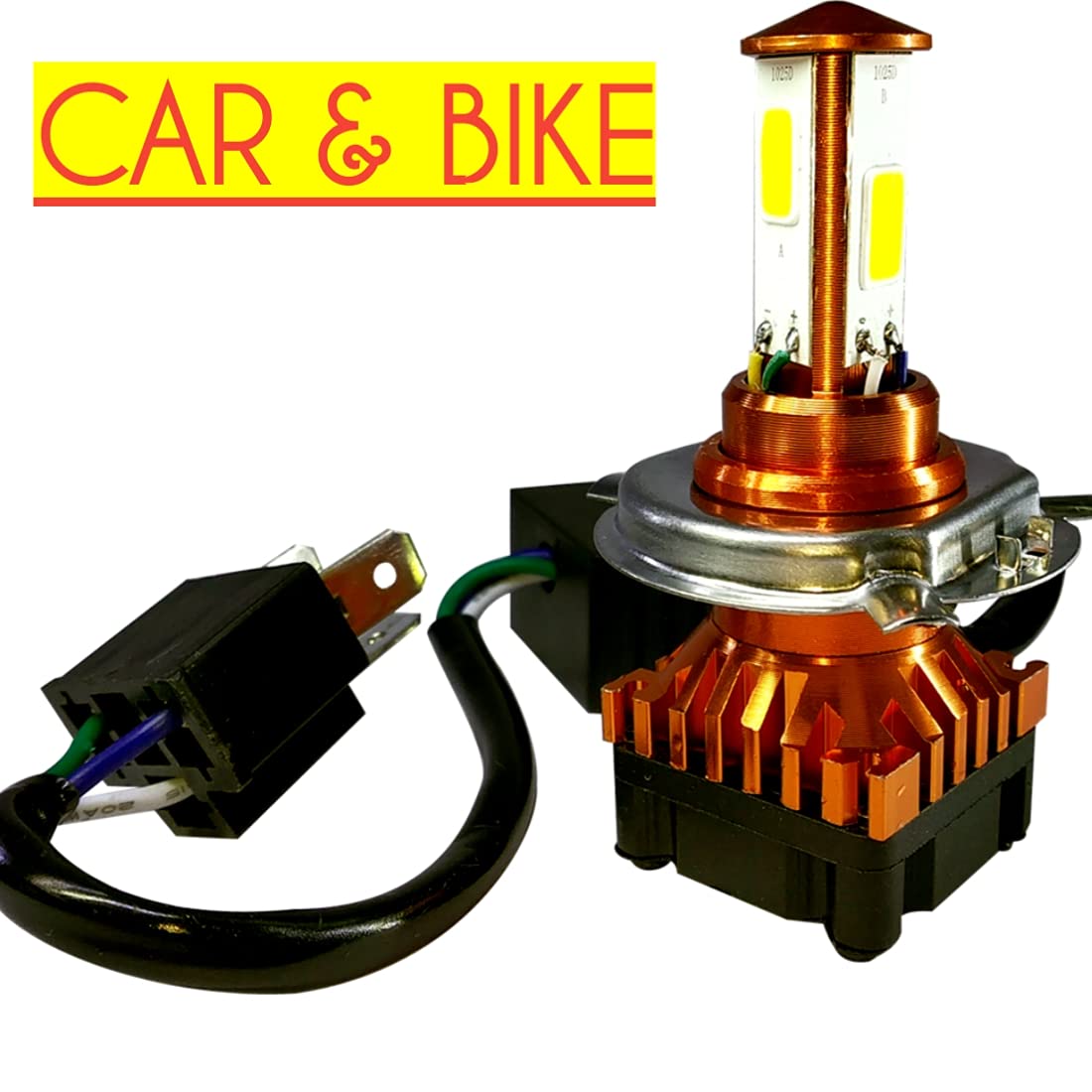 Globe moto H4 LED Bike Headlight Bulb – Super Bright Motorcycle Light, Universal Fit, Long Life