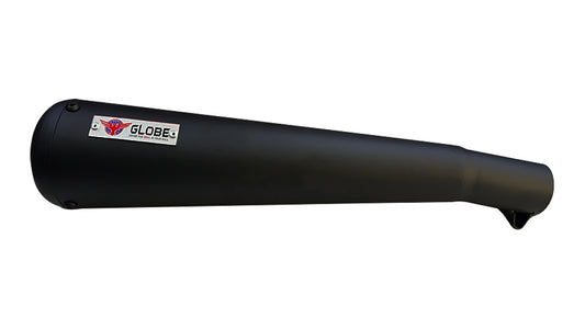Globe Exhaust Torpedo Black For Hunter 350
