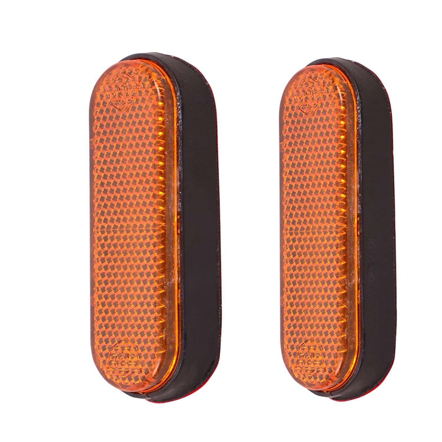 globe moto Front Fork Bike Reflector (Amber) | Motorcycle Shocker Side Reflector Light | High Visibility Safety Reflector for Bikes