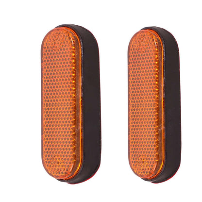 globe moto Front Fork Bike Reflector (Amber) | Motorcycle Shocker Side Reflector Light | High Visibility Safety Reflector for Bikes