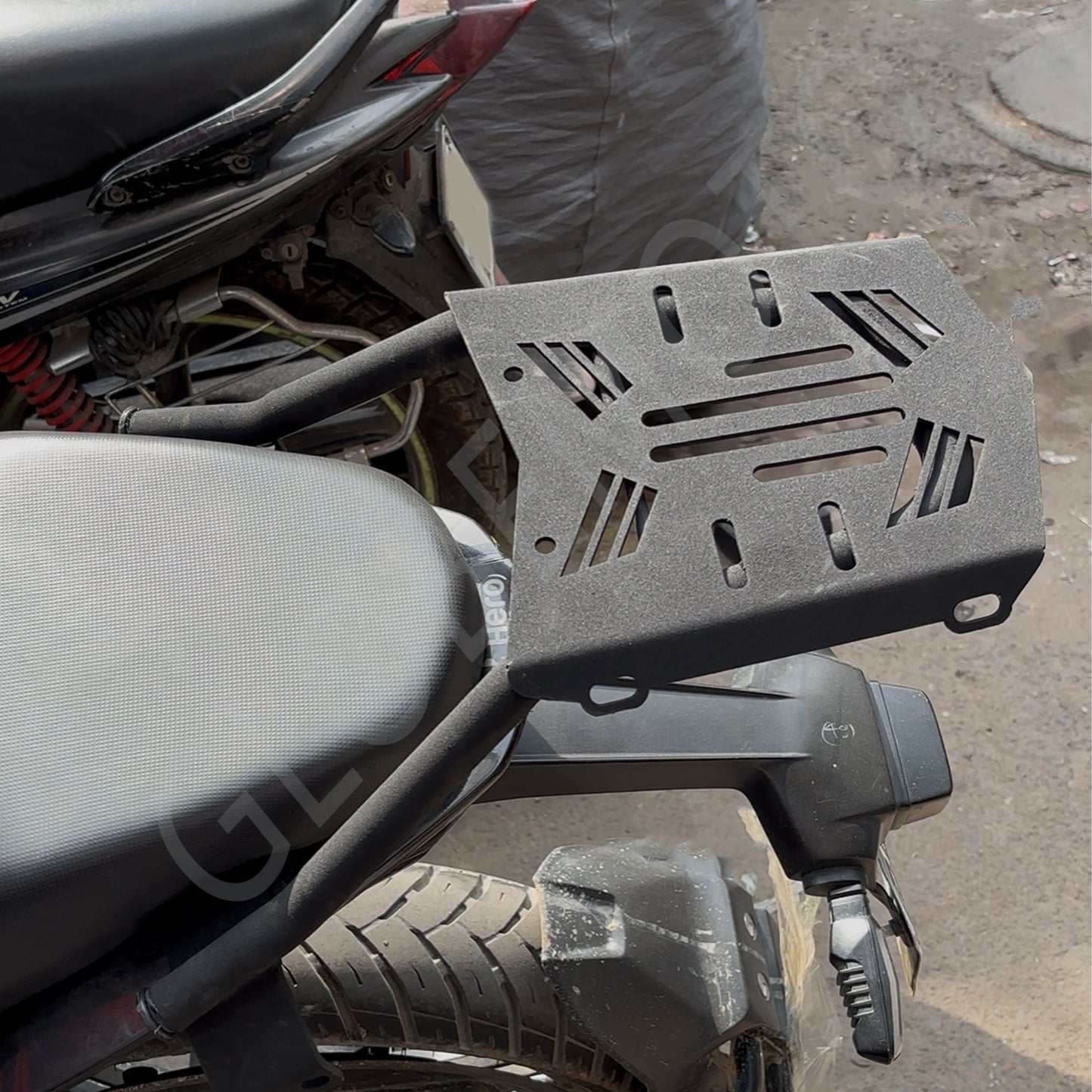 Hero Xtreme 125R Top Rack Black | Heavy Duty Luggage Carrier Rack for Touring & Daily Use