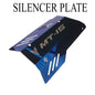 MT-15 Blue Silencer Plate | Stylish & Durable Exhaust Cover for MT-15