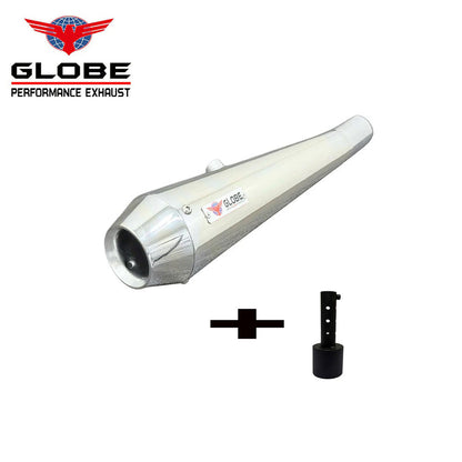 Globe Megaphone Xtreme Exhaust with DB Killer Chrome for Classic 350 Reborn & Meteor 350