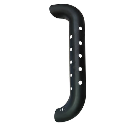 Classic Reborn 350 Black Heat Shield for Bend Pipe | Durable Exhaust Pipe Cover | Premium Matte Black Finish | Easy Fit Heat Protector