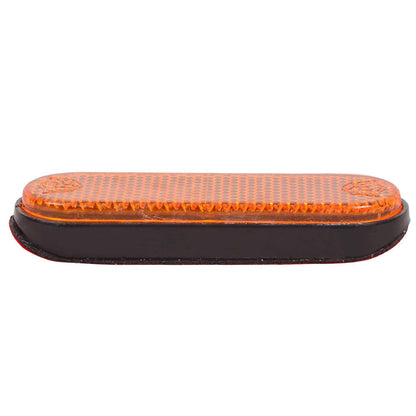globe moto Front Fork Bike Reflector (Amber) | Motorcycle Shocker Side Reflector Light | High Visibility Safety Reflector for Bikes