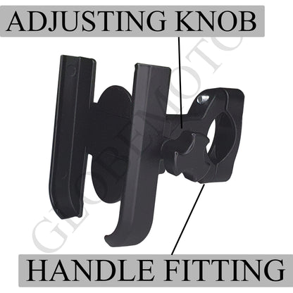 Globe Moto Bike Mobile Holder for Handlebar – 360° Rotatable Motorcycle Phone Mount with Secure Grip