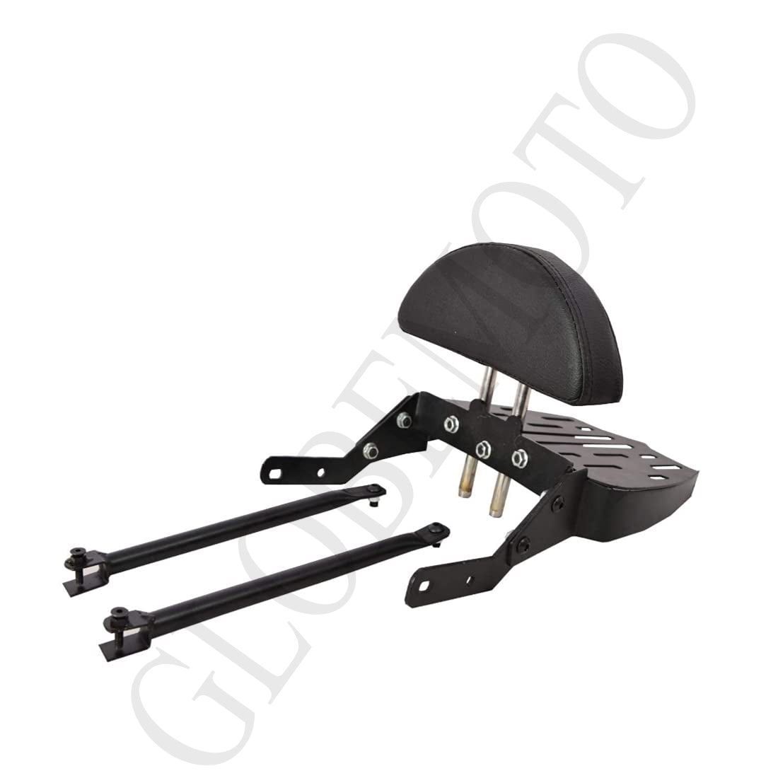 Classic 350 Adjustable Rider Backrest | Premium Comfort Seat Support with Heavy Duty Mounting Bracket