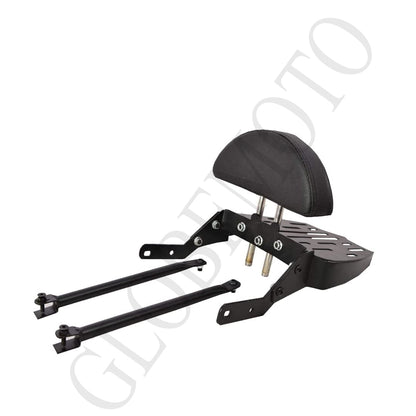Classic 350 Adjustable Rider Backrest | Premium Comfort Seat Support with Heavy Duty Mounting Bracket