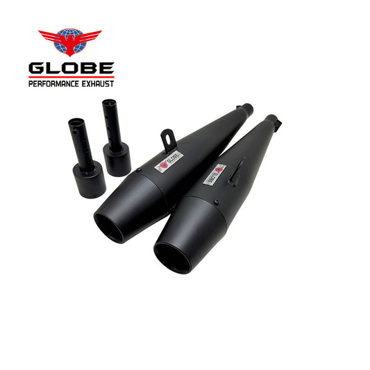 Globe Exhaust Flare Shot Black With DB Killer For Jawa