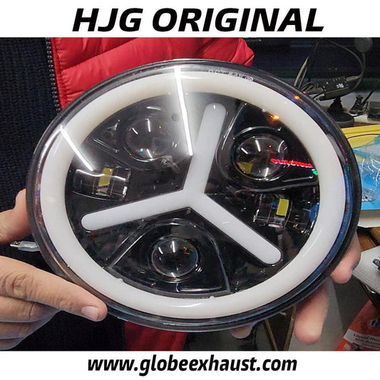 Globe Moto HJG 5 Lens Mercedes Headlight 7 Inch
