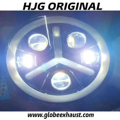 Globe Moto HJG 5 Lens Mercedes Headlight 7 Inch