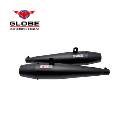 Globe Exhaust Flare Shot Black With DB Killer For Jawa