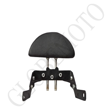 Classic 350 Adjustable Rider Backrest | Premium Comfort Seat Support with Heavy Duty Mounting Bracket