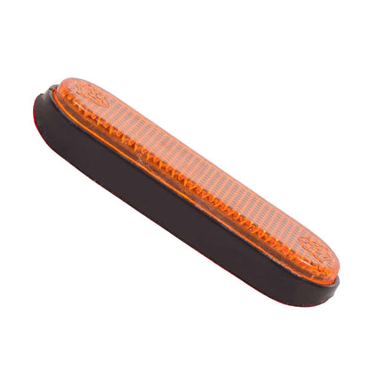 globe moto Front Fork Bike Reflector (Amber) | Motorcycle Shocker Side Reflector Light | High Visibility Safety Reflector for Bikes