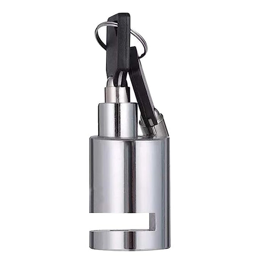 Globe Moto Silver Round Bike Disc Lock – Heavy Duty Anti-Theft Motorcycle & Bicycle Security Lock