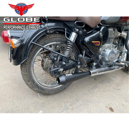 Globe Megaphone Xtreme Exhaust with DB Killer Black for Classic 350 Reborn & Meteor 350