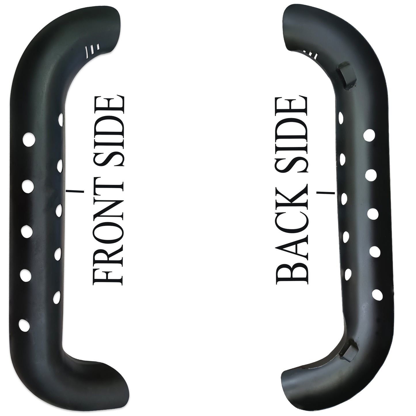 Classic Reborn 350 Black Heat Shield for Bend Pipe | Durable Exhaust Pipe Cover | Premium Matte Black Finish | Easy Fit Heat Protector