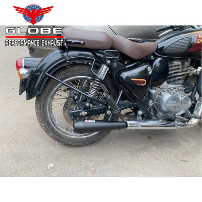 Globe Megaphone Xtreme Exhaust with DB Killer Black for Classic 350 Reborn & Meteor 350