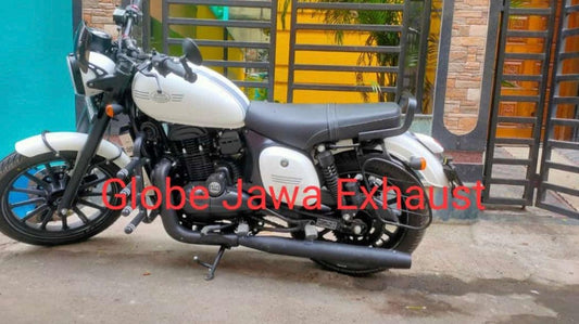 Globe Exhaust Harley Shooter Black For Jawa