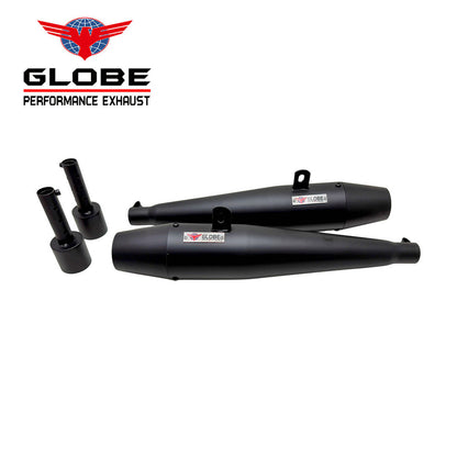 Globe Exhaust Flare Shot Black With DB Killer For Jawa