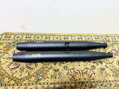 Globe Exhaust Harley Shooter Black For Jawa