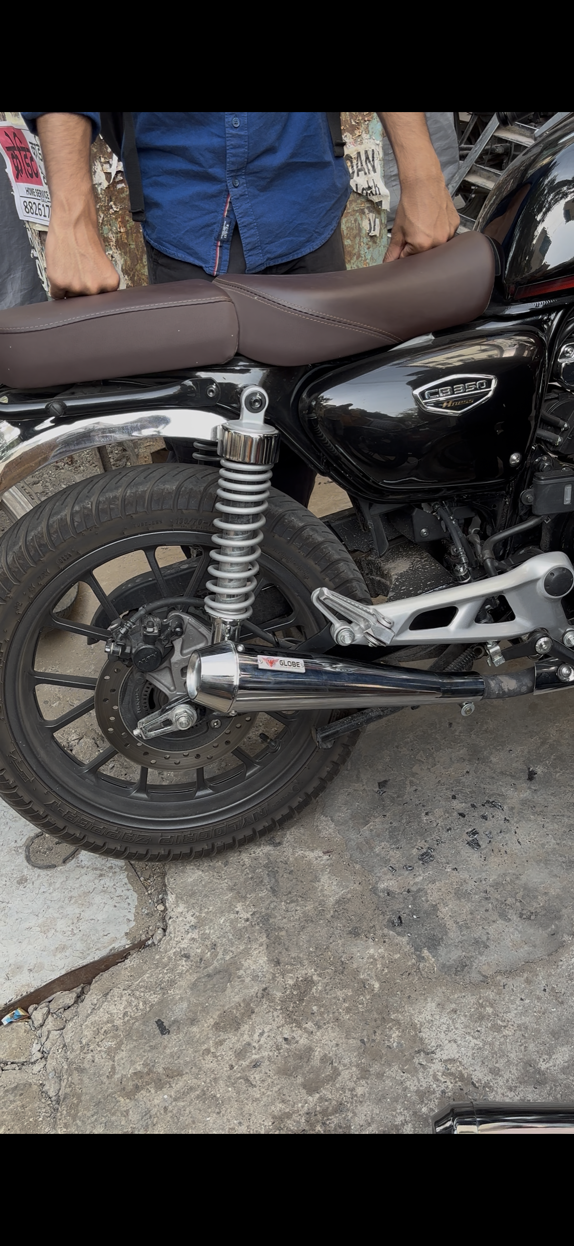 Megaphone Xtreme Exhaust For Honda CB 350 / CB 350RS / Chrome
