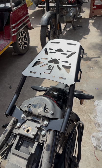 TVS Ronin Top Rack Black | Heavy Duty Luggage Carrier Rack for Touring & Daily Use
