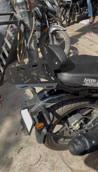 TVS Ronin Top Rack with Backrest | Heavy Duty Luggage Carrier for Touring & Daily Use