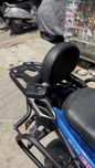 TVS Apache 160 4V Top Rack With Backrest Black | Heavy Duty Luggage Carrier Rack for Touring & Daily Use