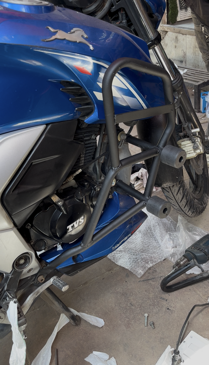 Apache 160 4V & 200 4V Crash Guard – Heavy Duty Engine Protection Leg Guard Globe Moto