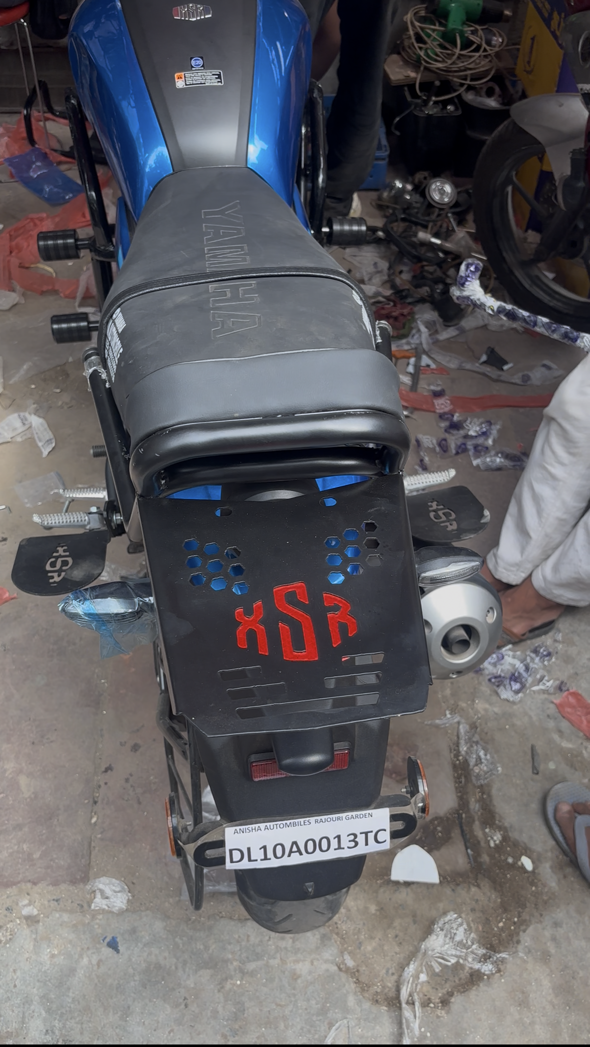 Yamaha XSR 155 Top Rack with Backrest | Rear Luggage Carrier Rack