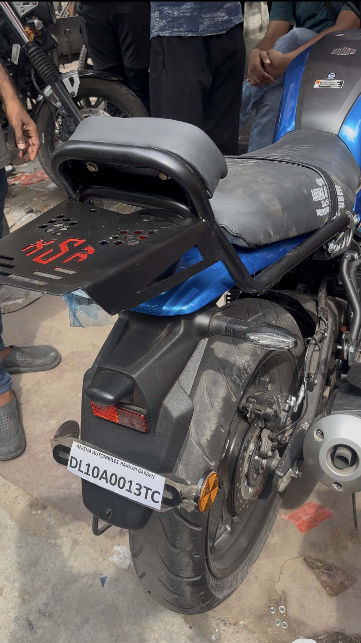 Yamaha XSR 155 Top Rack with Backrest | Rear Luggage Carrier Rack