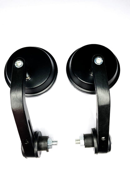 Bike Round Bar End Mirror – Universal Motorcycle Handlebar End Rear View Mirror Globe Moto