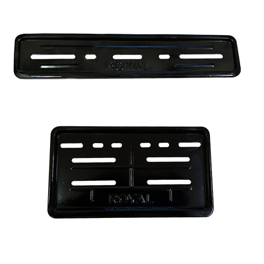 Globe Moto Premium Metal Number Plate Frame for Bike – Heavy-Duty License Plate Holder for Motorcycles