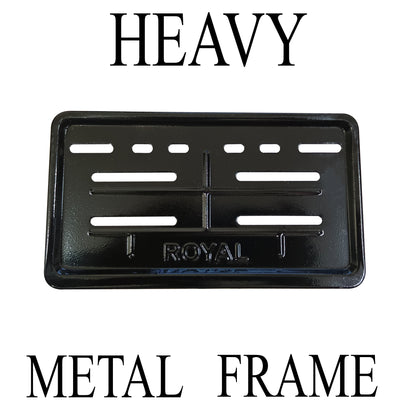Globe Moto Premium Metal Number Plate Frame for Bike – Heavy-Duty License Plate Holder for Motorcycles