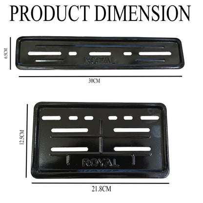 Globe Moto Premium Metal Number Plate Frame for Bike – Heavy-Duty License Plate Holder for Motorcycles