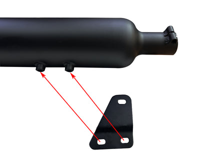 Globe Exhaust Long punjab Black For New Classic Reborn & New Standard