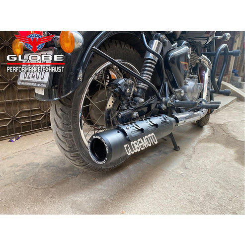 Globe Exhaust Xploder Performance Black For New Classic Reborn & Meteor 350